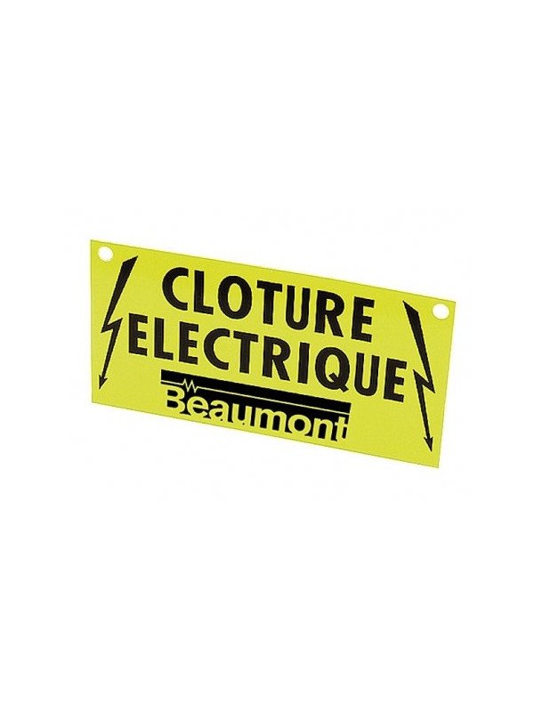 Plaquette Signalisation Cloture