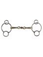 Mors Pessoa Poney 3 Anneaux Double Brisure 115 Goldenbrass
