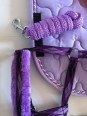 Ensemble Tapis Licol Longe Lilas Poney