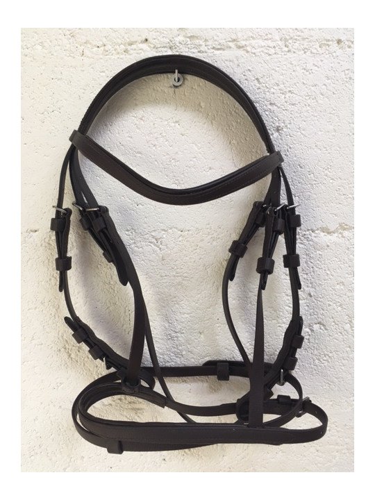 Promo Bridon Synthétique Poney Brun
