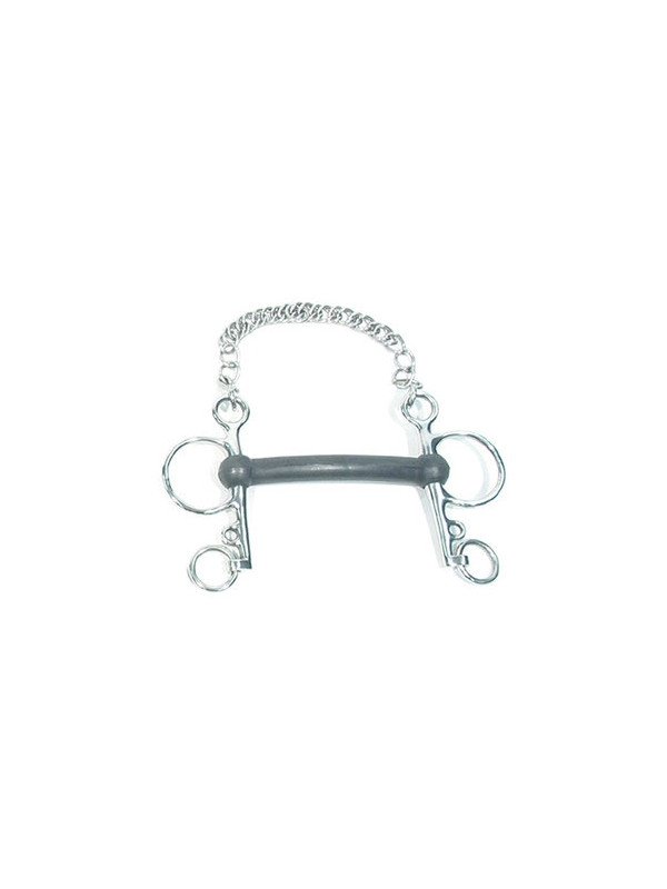 Promo Mors Pelham Caoutchouc Rigide 135