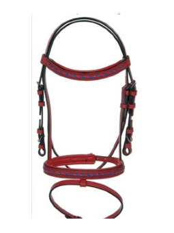 Promo Bridon Cuir Rouge Mini Shet