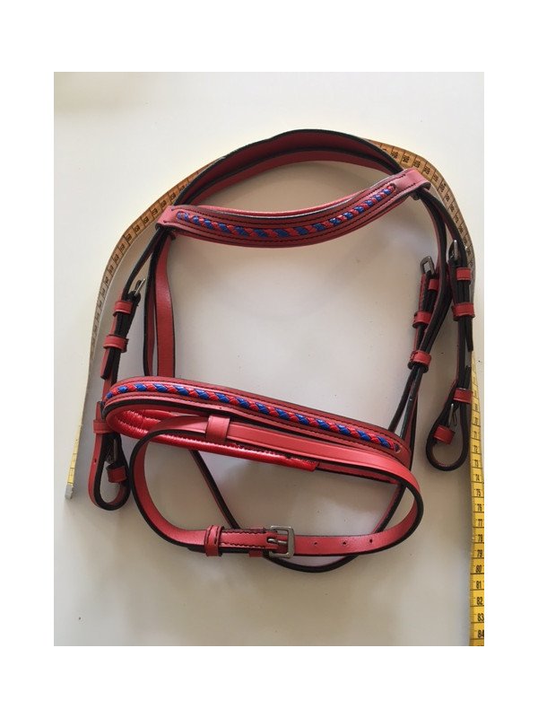 Promo Bridon Cuir Rouge Mini Shet