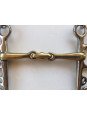 Pelham Double Brisure Maillechort Cheval Trait 125 - 155