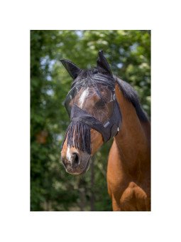 Masque Anti Mouches Anti UV Equithème Franges