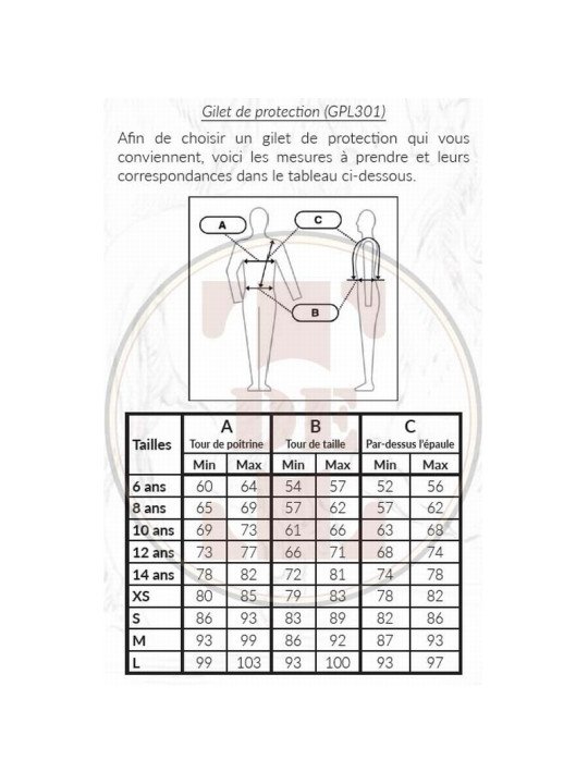 Promo Gilet de Protection T de T Enfant 6 ans