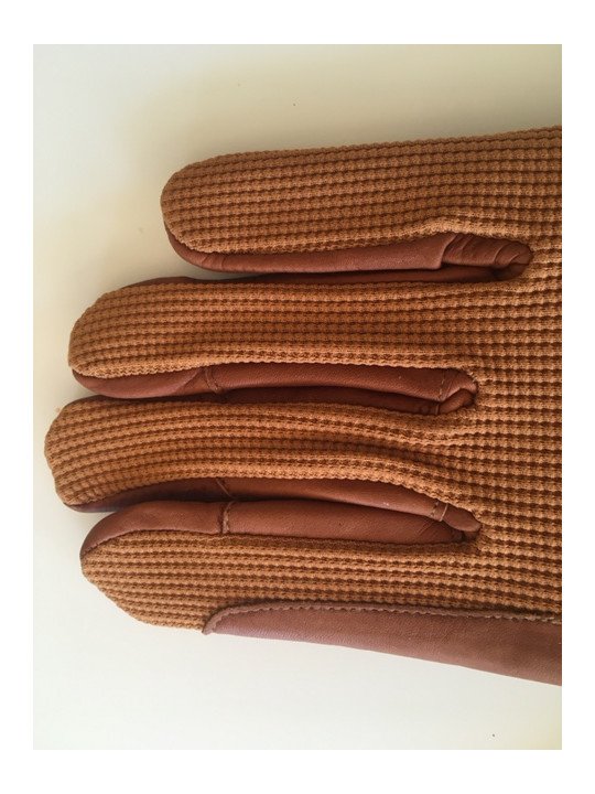 Gants De Meneur Cuir Mesh
