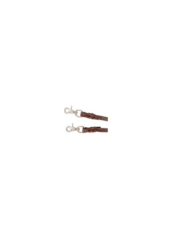 Rênes Western Cuir A Mousquetons