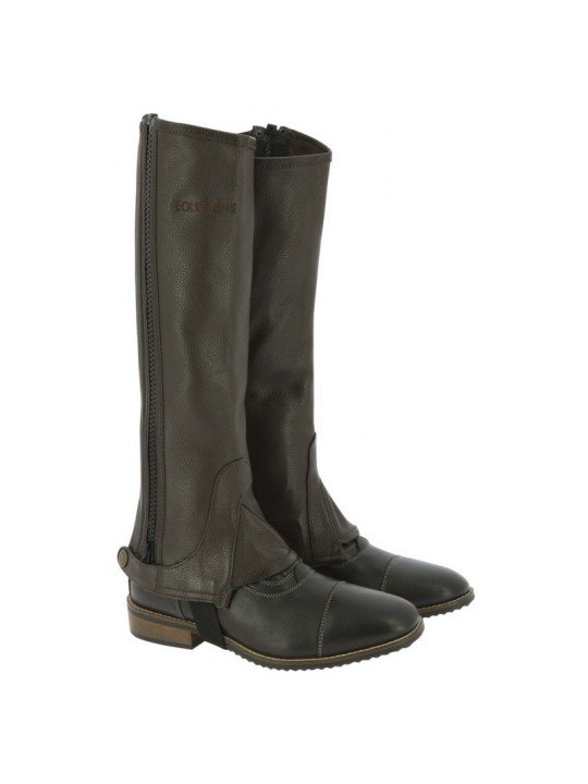 Promo Mini Chaps Equithème Cuir Brun S