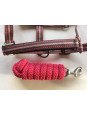 Promo Licol Longe Shetland Tricolore Rose
