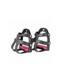 Etriers Coque Enfant Noir / Rose