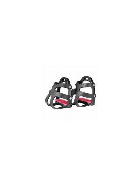 Etriers Coque Enfant Noir / Rose