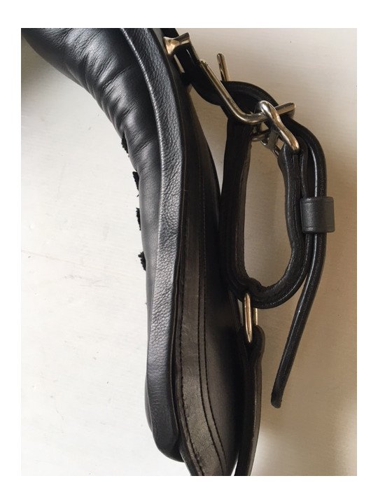Promo Sellette Cuir Pour Harnais En Simple Cheval Trait