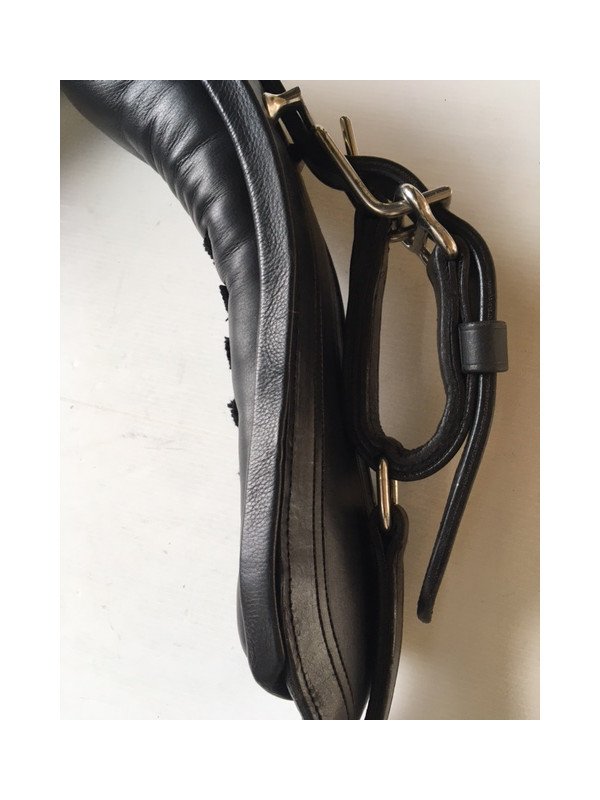 Promo Sellette Cuir Pour Harnais En Simple Cheval Trait