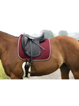 Promo Tapis De Selle Girly Bordeaux Cheval