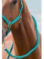 Licol Longe XL Grand Cheval Petit Trait Turquoise