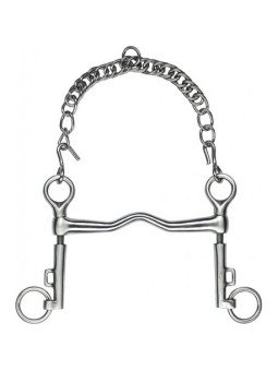 MORS SAUMUR A POMPE PASSAGE DE LANGUE INOX SATIN