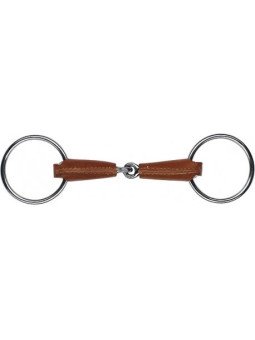 FILET 2 ANNEAUX INOX CUIR