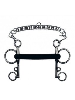 PELHAM DROIT CAOUTCHOUC RIGIDE